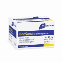100 BeeSana Mullkompressen - unsteril - 8 - fach - 10 x...