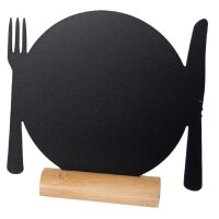 Securit Minitischtafel - Teller + Besteck - 12 Tafeln