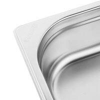 Vogue Edelstahl Gastronormschale Set 2x 1/6 und 2/3 Mit Deckeln