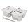 Vogue Edelstahl Gastronormschale Set 2x 1/4 und 1/2 Mit Deckeln