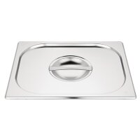 Vogue Edelstahl Gastronorm Schalen Set 2 x 1/2 mit Deckeln