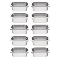 Vogue GN-Behälter Set - 10x GN1/4 - 100mm -...