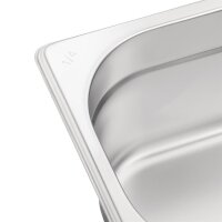 Vogue GN-Behälter Set - 10x GN1/4 - 100mm - Edelstahl - 10 Behälter
