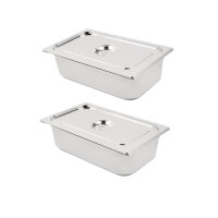 Vogue Edelstahl 1/1 Gastronorm Behälter mit Deckel -...