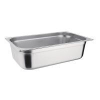 Vogue Edelstahl 1/1 Gastronorm Behälter mit Deckel - 2 Behälter