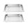 Vogue GN-Behälter GN1/1 - 6,5cm - 2 Behälter - Edelstahl gelocht