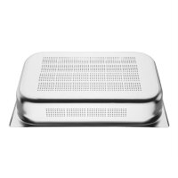 Vogue GN-Behälter GN1/1 - 10cm - 4 Behälter - Edelstahl gelocht