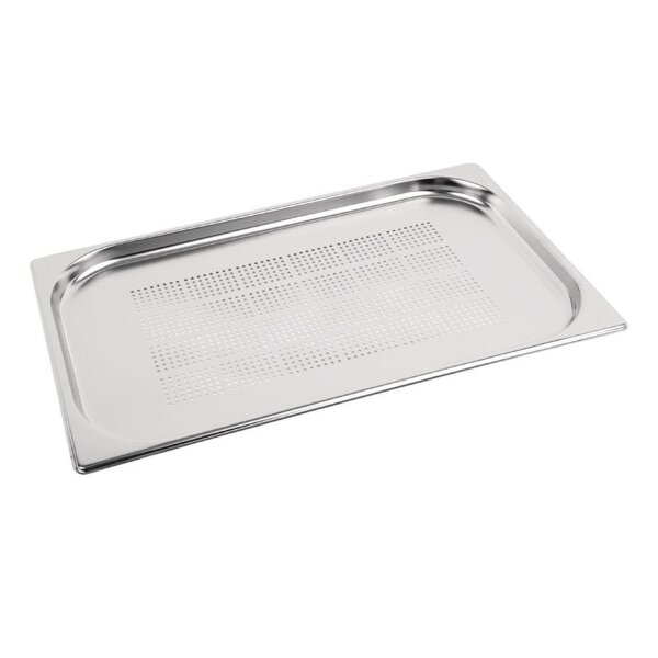 Vogue GN-Behälter GN1/1 - 2cm - 2 Behälter - Edelstahl gelocht