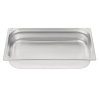Vogue Strapazierfähiger GN-Behälter GN1/1 - 10cm - 2 Behälter - Edelstahl