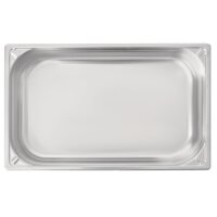 Vogue Strapazierfähiger GN-Behälter GN1/1 - 10cm - 2 Behälter - Edelstahl