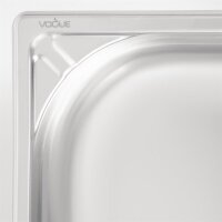 Vogue Strapazierfähiger GN-Behälter GN1/1 - 10cm - 2 Behälter - Edelstahl