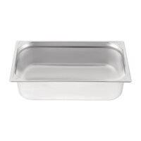 Vogue Strapazierfähiger GN-Behälter GN1/1 - 15cm - 2 Behälter - Edelstahl