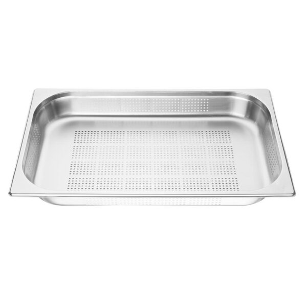 Gastro M GN-Behälter GN1/1 - 5,5cm - 2 Behälter - 304 Edelstahl gelocht