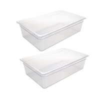 Vogue Polycarbonat GN-Behälter GN1/1 - 15cm - 2...