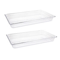 Vogue Polycarbonat GN-Behälter GN1/1 - 6,5cm - 2...
