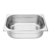 Vogue GN-Behälter GN1/2 - 10cm - 4 Behälter - Edelstahl gelocht