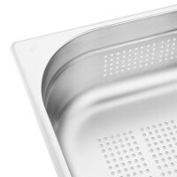 Vogue GN-Behälter GN1/2 - 10cm - 4 Behälter - Edelstahl gelocht