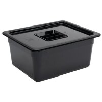 Vogue GN-Behälter GN1/2 - 15cm - 2 Behälter - Polycarbonat schwarz