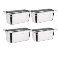 Vogue GN-Behälter GN1/3 - 10cm - 4 Behälter -...