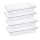 Vogue GN-Behälter GN1/3 - 6,5cm - 4 Behälter - Polycarbonat