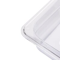Vogue GN-Behälter GN1/3 mit Deckel - 6,5cm - 4 Behälter - Polycarbonat
