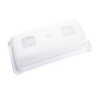 Vogue GN-Behälter GN1/3 mit Deckel - 6,5cm - 4 Behälter - Polycarbonat