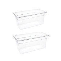 Vogue GN-Behälter GN1/3 - 15cm - 2 Behälter -...