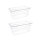 Vogue GN-Behälter GN1/3 - 15cm - 2 Behälter - Polycarbonat