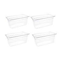 Vogue GN-Behälter GN1/3 - 15cm - 4 Behälter -...