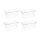 Vogue GN-Behälter GN1/3 - 15cm - 4 Behälter - Polycarbonat