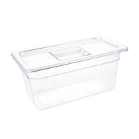 Vogue GN-Behälter GN1/3 mit Deckel - 15cm - 2...
