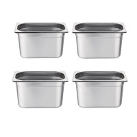 Vogue GN-Behälter GN1/4 - 15cm - 4 Behälter -...