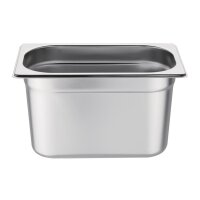 Vogue GN-Behälter GN1/4 - 15cm - 4 Behälter - Edelstahl