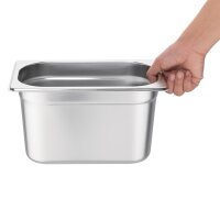 Vogue GN-Behälter GN1/4 - 15cm - 4 Behälter - Edelstahl