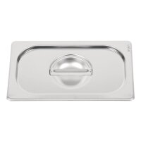 Vogue GN-Behälter GN1/4 mit Deckel - 15cm - 2 Behälter - Edelstahl