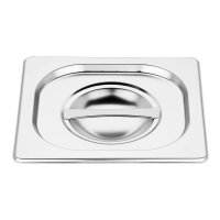 Vogue GN-Behälter GN1/6 mit Deckel - 10cm - 12 Behälter - Edelstahl