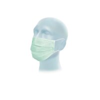 50 Suavel Protec Schutzmasken - grün - Typ II - 3-lagig - Mundschutz