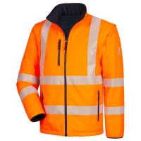 Arbeitsjacke Nitras Motion Tex VIZ Plus Warn-Multifunktionsjacke - orange
