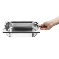 Vogue GN-Behälter GN1/2 - 6,5cm - 4L - 6 Behälter - Edelstahl