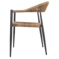 Bolero Eden PE Twist Rattan Outdoor Armlehnstuhl Natur -...
