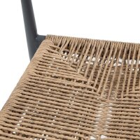 Bolero Eden PE Twist Rattan Outdoor Armlehnstuhl Natur - 4 Stühle