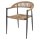 Bolero Eden PE Twist Rattan Outdoor Armlehnstuhl Natur - 4 Stühle