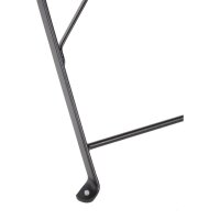 Bolero Steel Outdoor Dining Set Schwarz Tisch und zwei Stühle - 1 Set