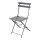 Bolero Steel Outdoor Dining Set Schwarz Tisch und zwei Stühle - 1 Set