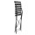 Bolero Steel Outdoor Dining Set Schwarz Tisch und zwei Stühle - 1 Set