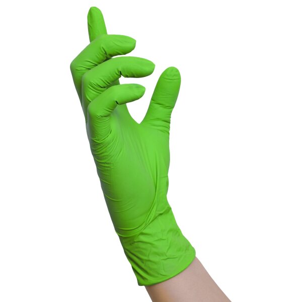 1000 Nitras Green Wave Nitrilhandschuhe - Gr. XS - XL - grün - Einweghandschuhe