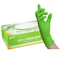 1000 Nitras Green Wave Nitrilhandschuhe - Gr. XS - XL - grün - Einweghandschuhe