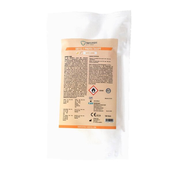 Nitras Medical Protectasept gebrauchsfertige Desinfektionstücher - 2 x 90 Stück