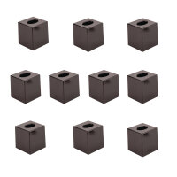 Bolero Taschentuchbox Kubus - schwarz - Kunststoff - 10...