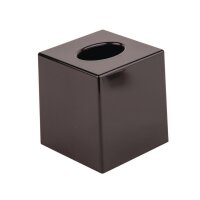 Bolero Taschentuchbox Kubus - schwarz - Kunststoff - 10...